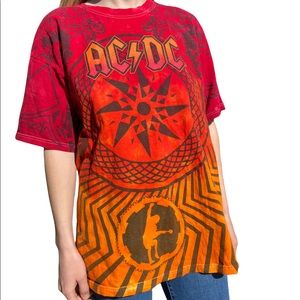 Unisex 2009 AC/DC black ice world tour tee